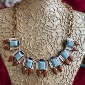 Turquoise/Blue/Brown Statement Necklace